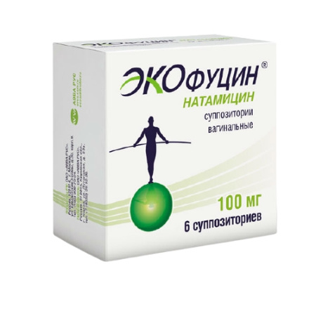 ЭКОФУЦИН супп ваг 100мг N6