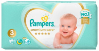 ПАМПЕРС ПРЕМИУМ КЕЙР 3 Миди (5-9кг) №52