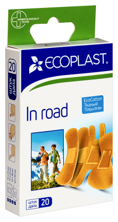 ПЛАСТЫРЬ ECOPLAST Набор Тканный In Road №20