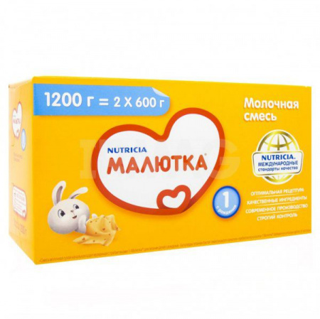 МАЛЮТКА-1 Смесь молочная 1200г