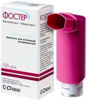 ФОСТЕР 100мг+6мкг 120доз аэр.