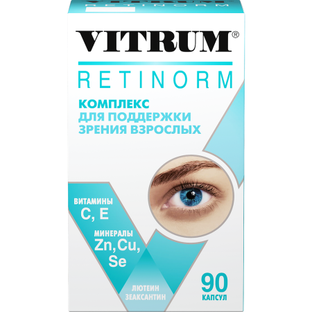 ВИТРУМ РЕТИНОРМ капс. 598мг N90