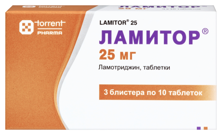 ЛАМИТОР 25 МГ N30 ТАБЛ