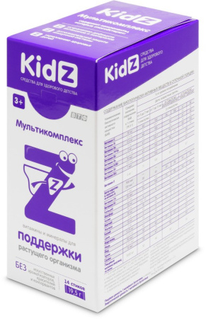 КИДЗ Мультикомплекс №14 стик массой 19,5г батончик желейный