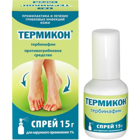 Термикон спрей д/нар. прим. 1% фл. 15г