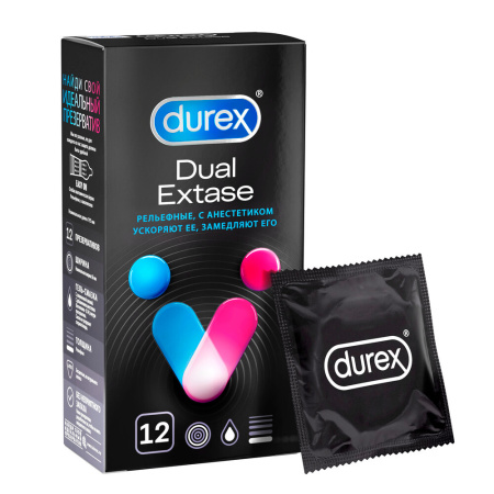 ПРЕЗЕРВАТИВЫ ДЮРЕКС Dual Extase №12 #