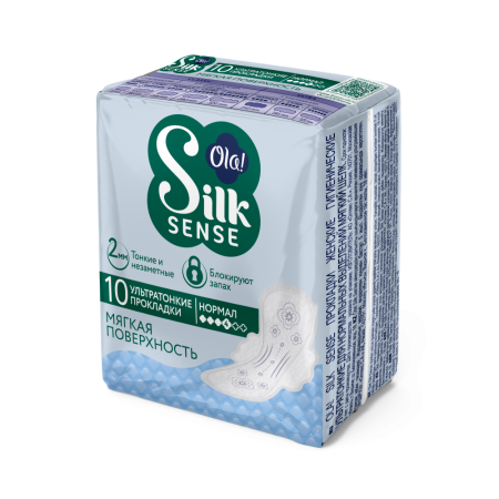 OLA SILK SENSE ПРОКЛАДКИ УЛЬТРАТОНКИЕ ДЛЯ НОРМАЛЬНЫХ ВЫДЕЛЕНИЙ МЯГКИЙ ШЕЛК N10