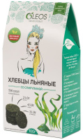 ХЛЕБЦЫ ОЛЕОС Льняные (спирулина) 100г