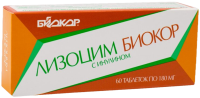 ЛИЗОЦИМ БИОКОР С ИНУЛИНОМ таб д/расс 180мг №60