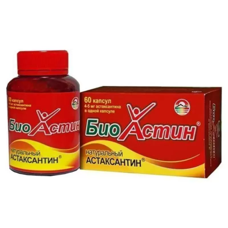 БИОАСТИН АСТАКСАНТИН капс. 4мг/750мг №60