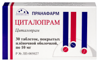 ЦИТАЛОПРАМ таб 10мг №30  Пранафарм