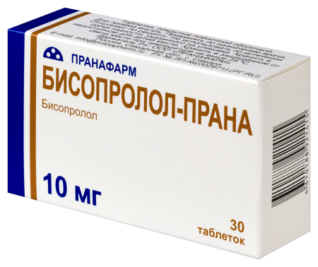 БИСОПРОЛОЛ-ПРАНА таб 10мг N30
