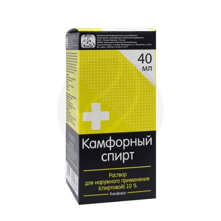 КАМФОРНЫЙ СПИРТ 10% 40мл  Флора Кавказа