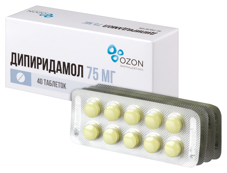 Дипиридамол таб.п/о 75мг N40