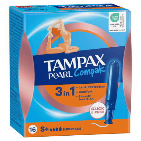 ТАМПАКС КОМПАКТ КОМПАК ПЕРЛ Супер Плюс N16