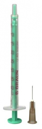 ШПРИЦ BRAUN Инжект 40 Дуо Инсулиновый 1мл U40 №100