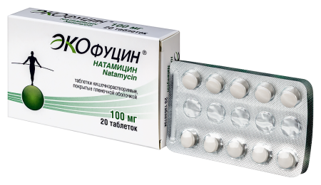ЭКОФУЦИН 0,1 N20 табл кишечнораствор п/плен/оболоч
