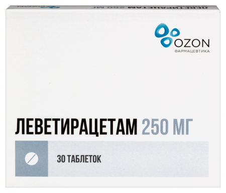 ЛЕВЕТИРАЦЕТАМ таб 250мг №30  Озон