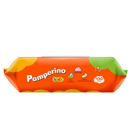 ПАМПЕРИНО KIDS Салфетки влажные (ромашка/вит Е) N130