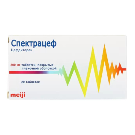 СПЕКТРАЦЕФ таб 200мг №20