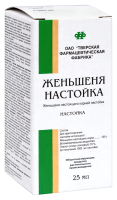 ЖЕНЬШЕНЬ настойка 25мл  Тверская фф