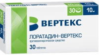 ЛОРАТАДИН-ВЕРТЕКС таб 10мг N30
