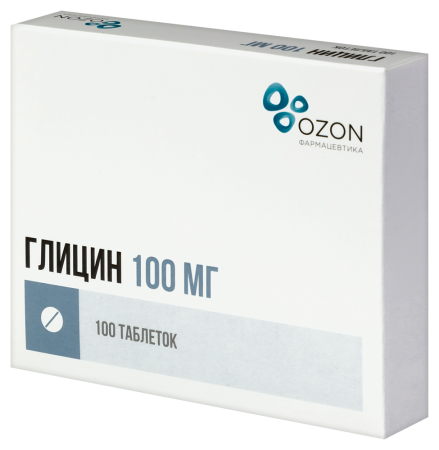 Глицин таб. подъязыч. 100мг N100