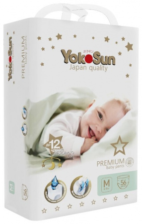 ЙОКОСАН PREMIUM трусики-подгузники M (6-10кг) №56