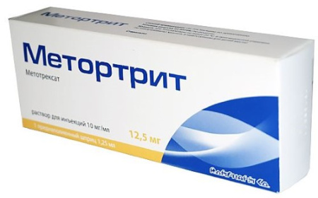 МЕТОРТРИТ р-р/шприц 10мг/мл 1,25мл №1