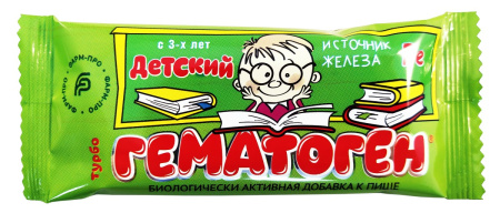 ГЕМАТОГЕН ТУРБО Детский Школьник 30г