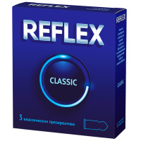 ПРЕЗЕРВАТИВЫ ИЗ НАТУРАЛЬНОГО ЛАТЕКСА REFLEX CLASSIC В СМАЗКЕ N3