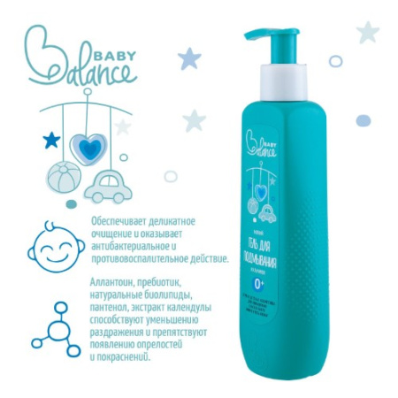 BABY BALANCE МЯГКИЙ ГЕЛЬ ДЛЯ ПОДМЫВАНИЯ МАЛЬЧИКОВ 250МЛ