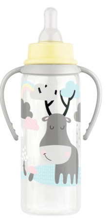 ЛАББИ (11391) Бутылочка Малыши и малышки с ручками (сил соск) 250мл