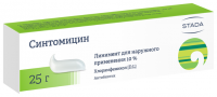 СИНТОМИЦИНА линимент 10% 25г  Нижфарм #