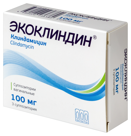 ЭКОКЛИНДИН супп вагин 100 мг №3