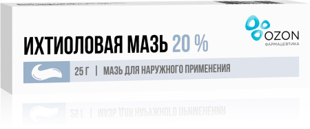 ИХТИОЛ мазь 20% 25г ОЗОН