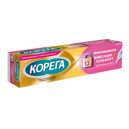 КОРЕГА крем Максимальная фиксация + комфорт 40г (нейтральный вкус)