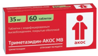 Триметазидин-Акос МВ 35мг №60 таб. п/о с модиф.высвоб.