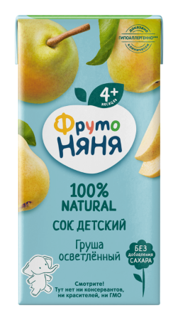 ФРУТОНЯНЯ СОК Грушевый (осветл) 200мл