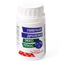 ДРОЖЖИ ПИВНЫЕ ЭККО таб №100 Кальций/магний/витД