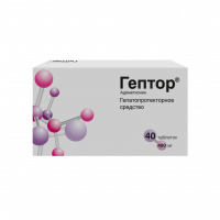 Гептор 400мг №40 таб. кишечнораств. п/пл/о