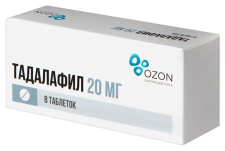 ТАДАЛАФИЛ таб 20мг N8 Озон