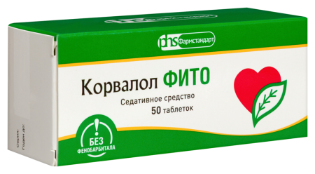 КОРВАЛОЛ ФИТО таб 1,16+28+16,4мг №50