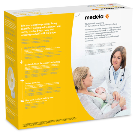 МЕДЕЛА Молокоотсос Swing Maxi Flex электронный