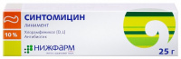 СИНТОМИЦИНА линимент 10% 25г  Нижфарм #