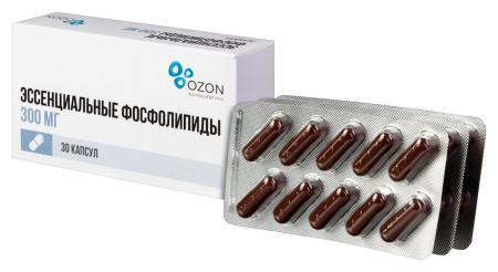 ЭССЕНЦИАЛЬНЫЕ ФОСФОЛИПИДЫ капс 0,3 №30 Озон