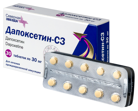 ДАПОКСЕТИН-СЗ таб п п о 0,03 №30