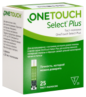 ТЕСТ-ПОЛОСКИ к глюкометру ВАН ТАЧ Селект Плюс N25
