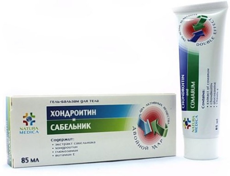 NATURA MEDICA ГЕЛЬ-БАЛЬЗАМ ХОНДРОИТИН И САБЕЛЬНИК 85МЛ