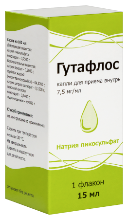 ГУТАФЛОС капли д/пр внутрь 7,5мг/мл 15мл №1